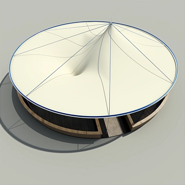 Beach Bar Tent: Sail Away 3D model image 1 