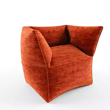 Cozy Linen Armchair 3D model image 1 