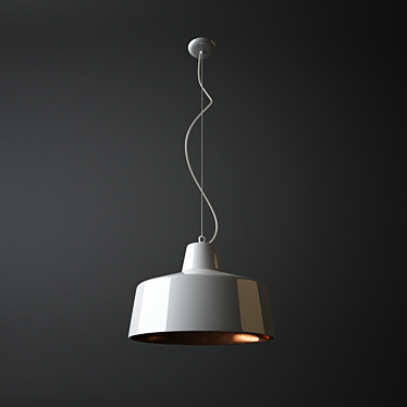 Sleek Pendant Light 3D model image 1 