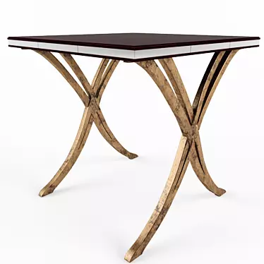 Elegant Vespa Mahogany End Table 3D model image 1 