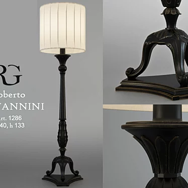 Elegant Roberto Giovannini Art Floor Lamp 3D model image 1 