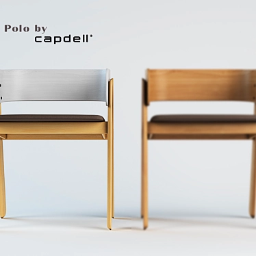 Modern and Elegant Chairs: Polo Capdell by Yonoh 3D model image 1 