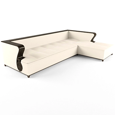 Glamorous Hepburn Sectional Sofa 3D model image 1 