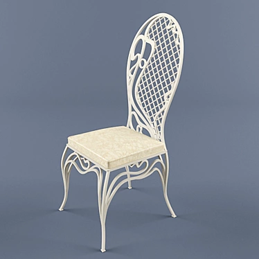 Title: Elegant Forged Chair 3D model image 1 