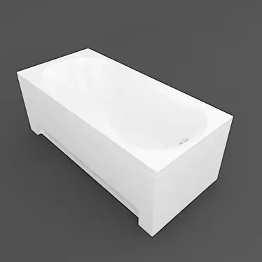 Luxurious Acrylic Bath: Huskarl Torry 3D model image 1 