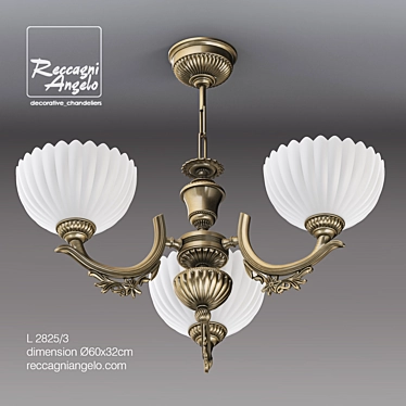 Reccagni Angelo Contemporary Chandelier - L2825/3 3D model image 1 