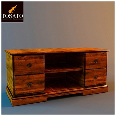 Italian-made Tosato TV Stand 3D model image 1 