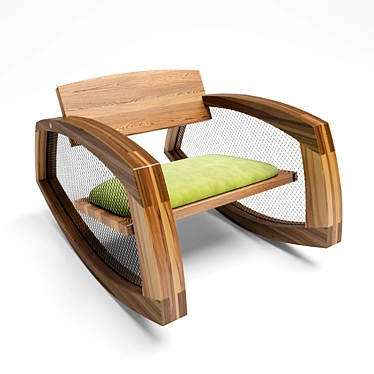 Canadian Designer Rocking Chair 3D model image 1 