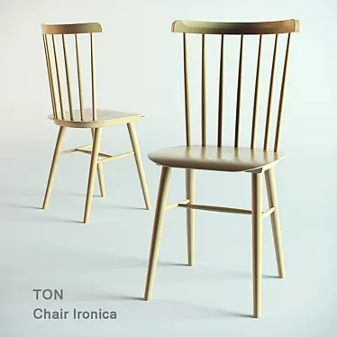 Vintage Ironica Chair 3D model image 1 
