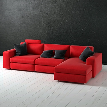ComfortMax Sectional Sofa 3D model image 1 