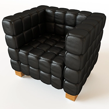 Stylish Josef Hoffmann Chair 3D model image 1 