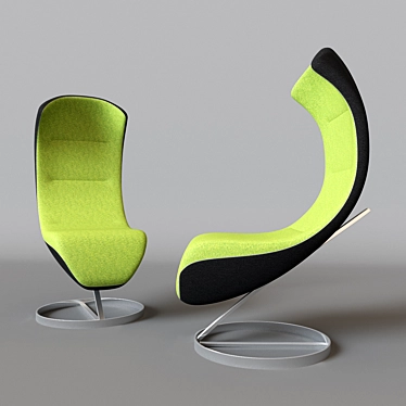 Elevate Your Space with the Nico Klabe Lounge Chair 3D model image 1 