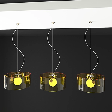 Modern Crystal Chandelier 3D model image 1 