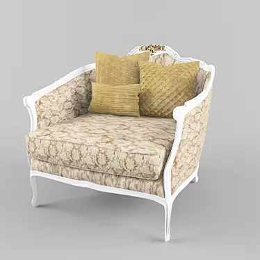 Luxurious Armchair by Angelo Cappellini 3D model image 1 