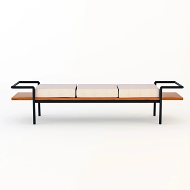 Elegant 904 T-Poltrona Bench 3D model image 1 