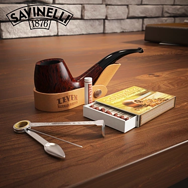 Savinelli Capitol Bruyere Smoking Pipe 3D model image 1 