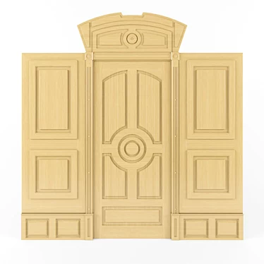 Custom-made Classic Style Door 3D model image 1 