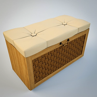 Riflix LDSP Entrance Ottoman (380x800x450) 3D model image 1 