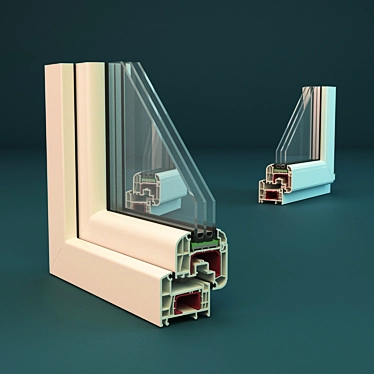 DELIGHT-Design: Showcase Window Profile 3D model image 1 