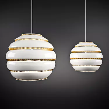 Modern Pendant Light: Stylish Ceiling Illumination 3D model image 1 