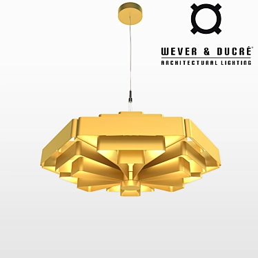 Title: Authentic Wever & Ducre Hanging Lamp 3D model image 1 