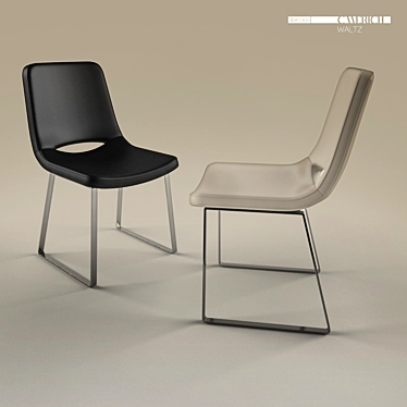 Elegant WALTZ 2 Chair 3D model image 1 