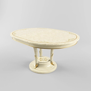 Classic Style Dining Table 3D model image 1 