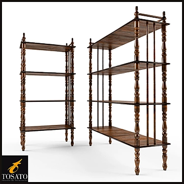 Italian-Made "Tosato" Bookcase 3D model image 1 