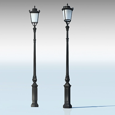 Archimetal Streetlight: Classic Illumination 3D model image 1 