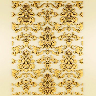 Elegant Stucco Pattern 3D model image 1 