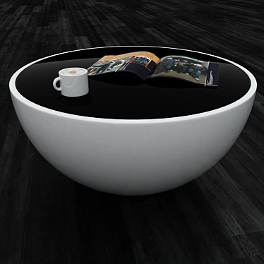 Modern Half Dome Coffee Table 3D model image 1 