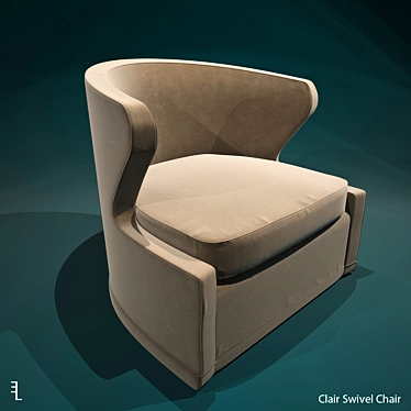 Stylish Clair Swivel Chair 3D model image 1 