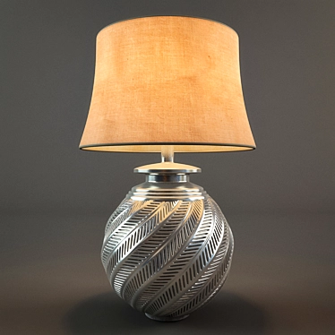 Elegant Nadia Hashed Table Lamp 3D model image 1 