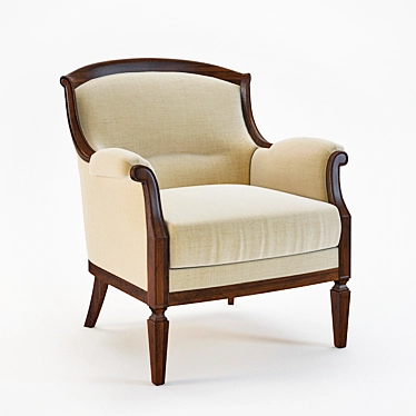 Selva Classic Armchair - Elegant Italian Design 3D model image 1 