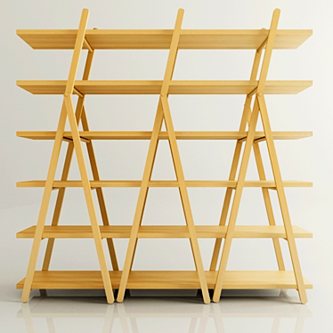 Versatile Metal Shelving Unit 3D model image 1 