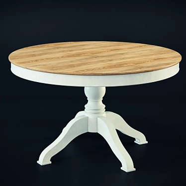 Elegant Round Dining Table 3D model image 1 