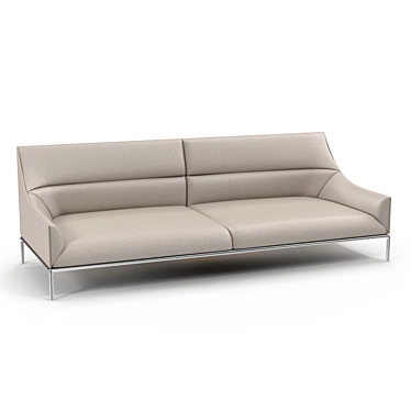 Enne Curve Sofa: Sleek & Stylish 3D model image 1 