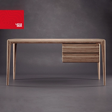 Artisan Latus Desk | Sleek and Stylish 3D model image 1 