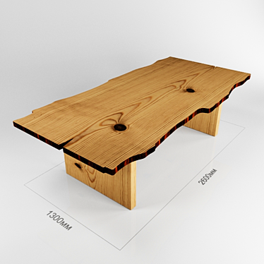 Compact Folding Table: Easy Storage & Portability 3D model image 1 