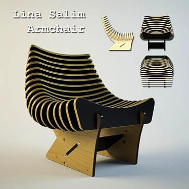 Lina Salem: Armchair Designer Plus 3D model image 1 