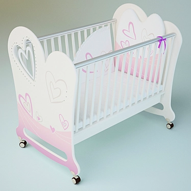 Palibo Love: Premium Cot for Your Little One 3D model image 1 