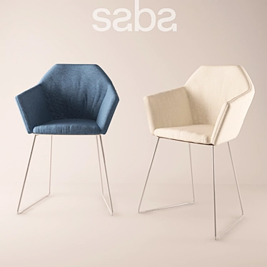 Saba New York Armchair: Design Elegance 3D model image 1 