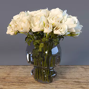 Elegant Bouquet of 29 Roses 3D model image 1 