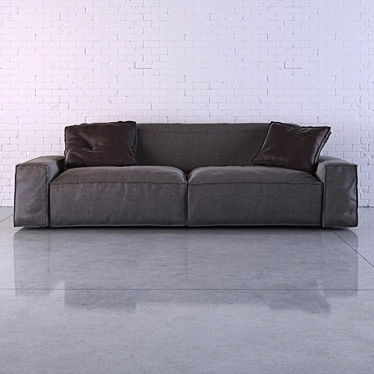 Upholstered 3 Seater Sofa | 230cm Length 3D model image 1 
