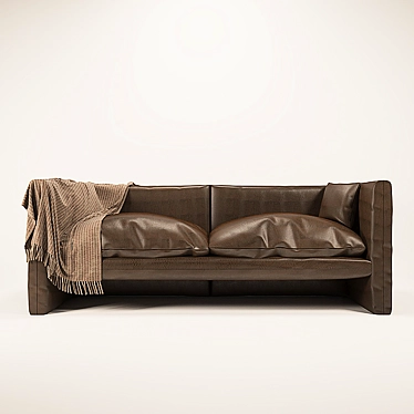 Modern Convertible Sofa, Stylish & Comfortable 3D model image 1 