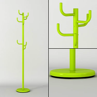 Cactus-inspired Floor Hanger 3D model image 1 