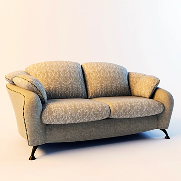 Allegro Style Sofa: Ultimate Comfort 3D model image 1 