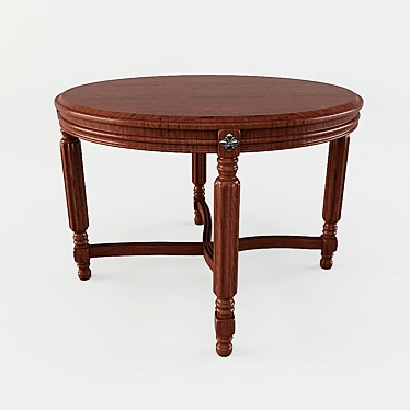 Title: Classic Style Wooden Table 3D model image 1 