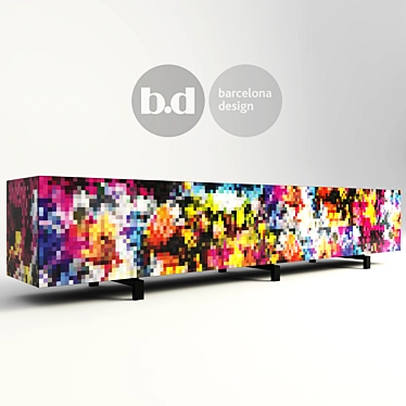  Barcelona Dreams Cabinet  
 Barcelona Inspired Dream Cabinet  3D model image 1 