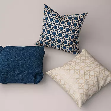 Cozy Comfort Cushion Set 3D model image 1 